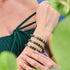 Emerald Forest | .925 Sterling Silver | Radiant Facets Crystal Bracelet